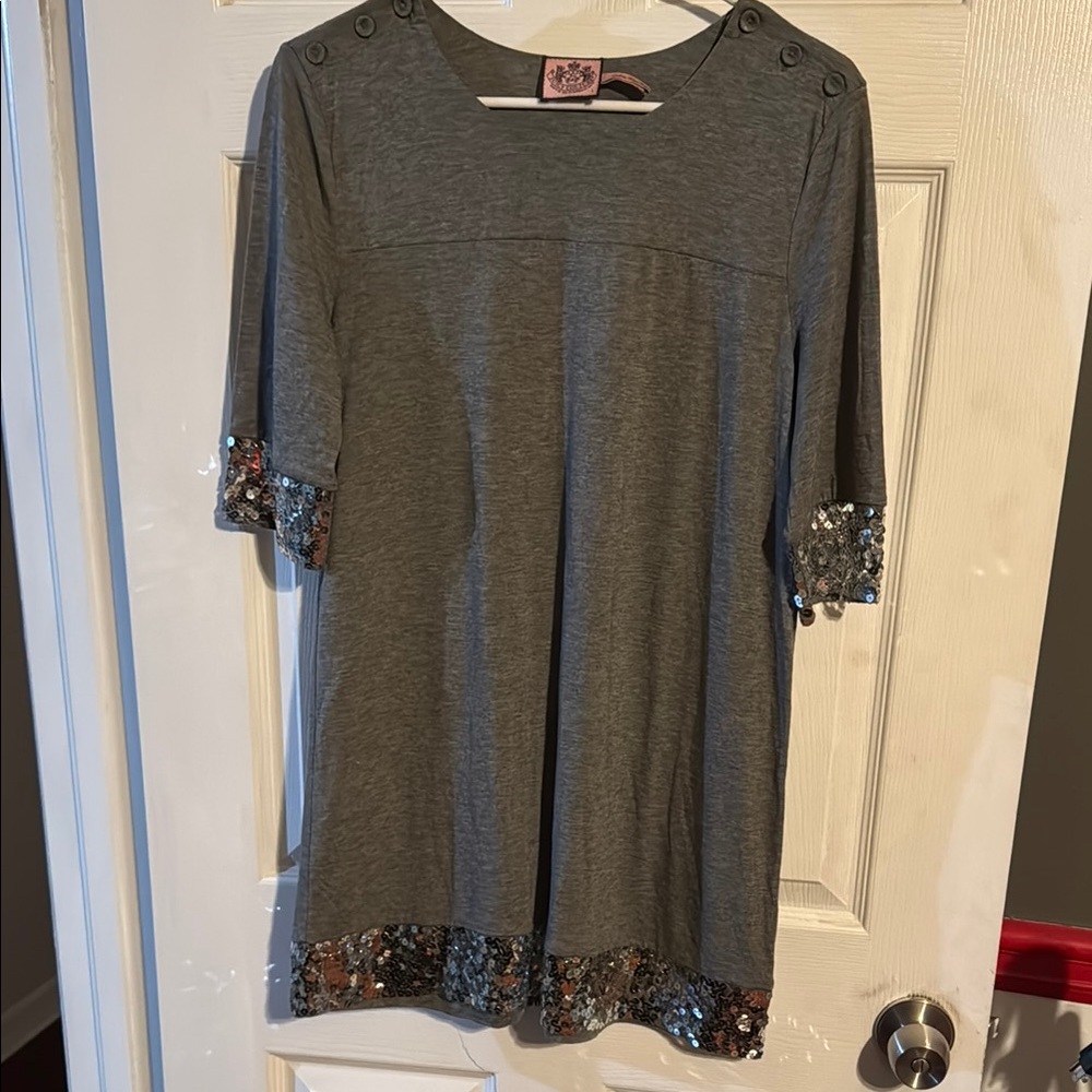 Juicy Couture Gray dress with Sequin Accents